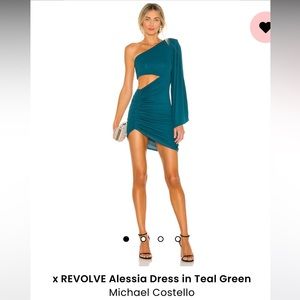 REVOLVE Alessia Dress in Teal Green
Michael Costello- XS